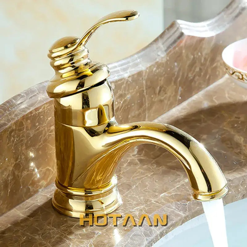 Antique brass single handle basin faucet bathroom water mixer tap