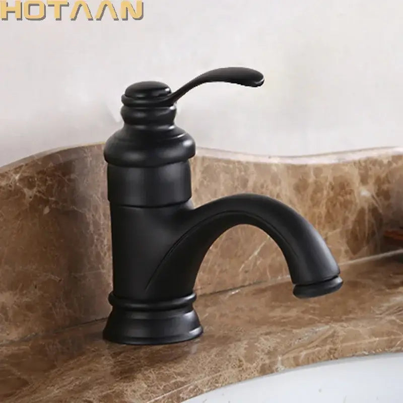 Antique brass single handle basin faucet bathroom water mixer tap