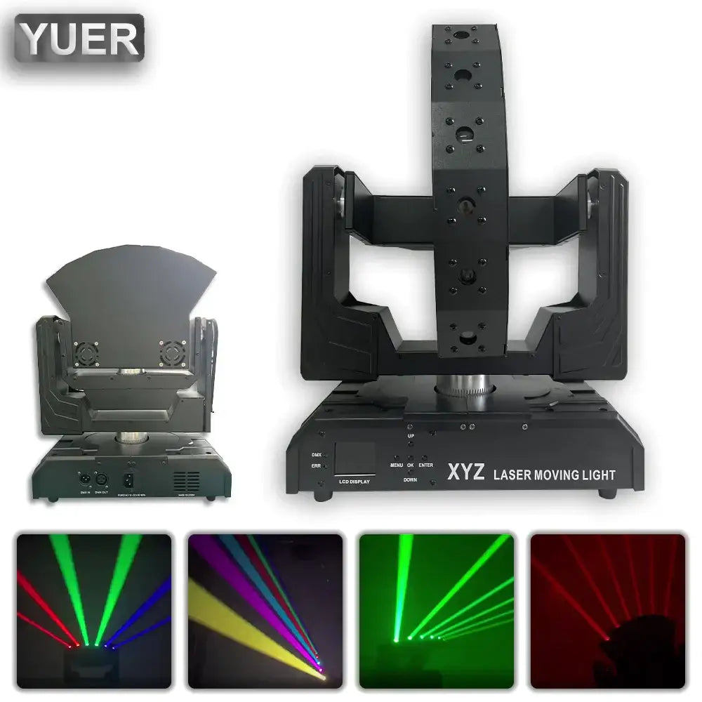 Modern black rgb beam moving head laser light nightclub stage lighting