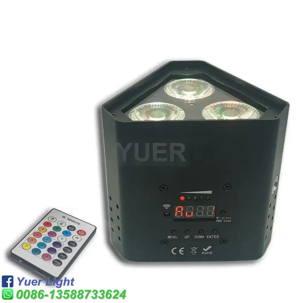 Black triangular 6in1 led par stage light for living room party