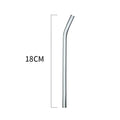 Colorful curved juice straws – kitchen heat resistant glass set