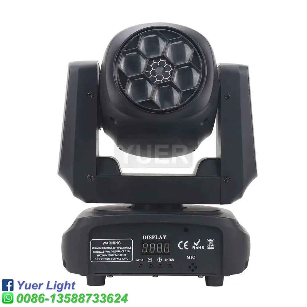 Modern black 6x15w rgbw bee eye moving head light dj stage lighting