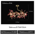 Decorbites agate branch chandelier gold glass dining room light