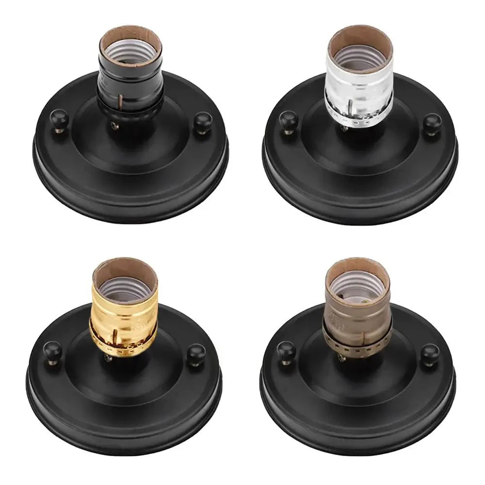 Vintage e27 socket wall lamp set of 4 – bedroom aluminum light