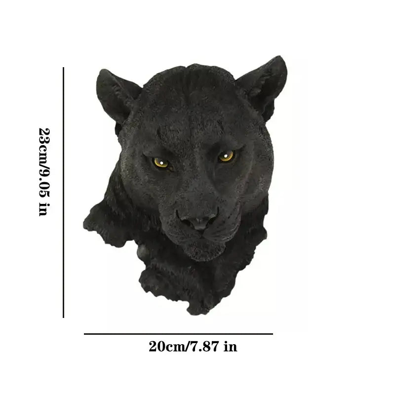 Bronze wildlife animal head wall hook rack living room decor