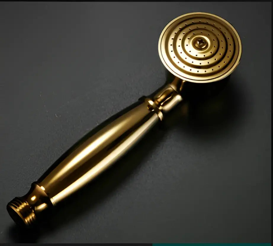 Antique brass scalloped handheld shower head bathroom handheld nozzle