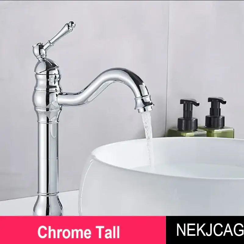 Antique brass single handle basin faucet bathroom sink mixer tap