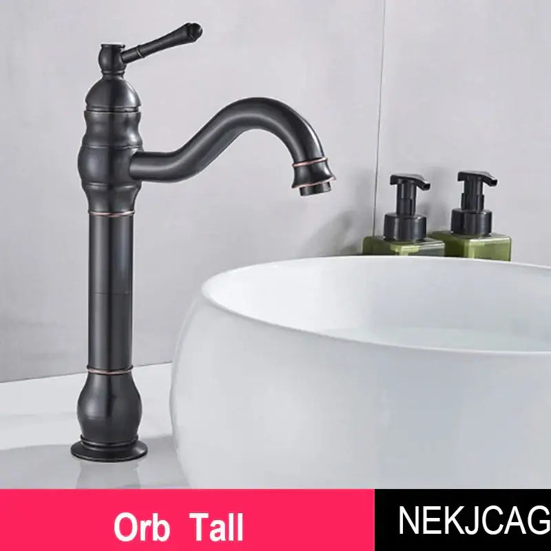 Antique brass single handle basin faucet bathroom sink mixer tap