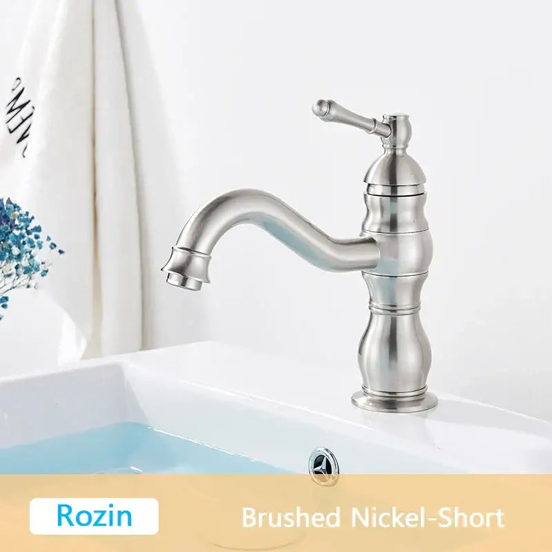 Antique brass single handle basin faucet bathroom mixer tap