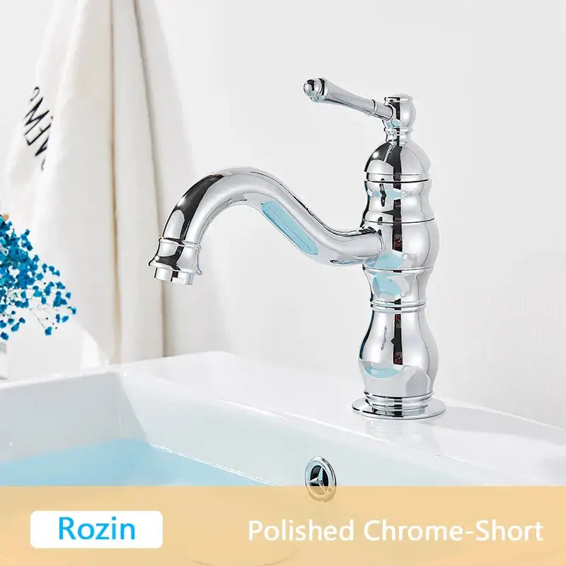 Antique brass single handle basin faucet bathroom mixer tap