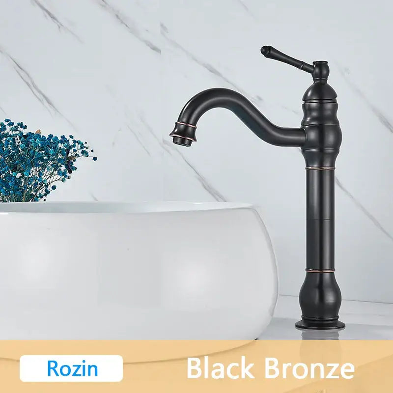 Antique brass single handle basin faucet bathroom mixer tap