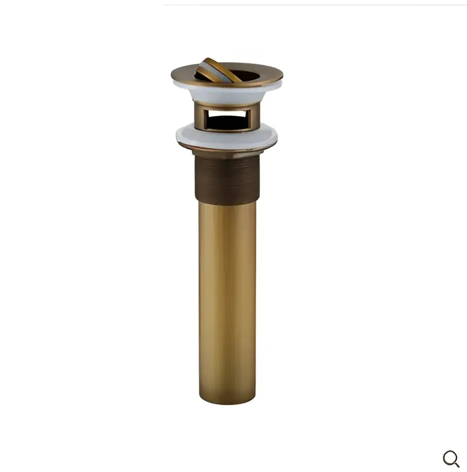 Antique bronze and white ceramic basin sink drain bathroom hardware