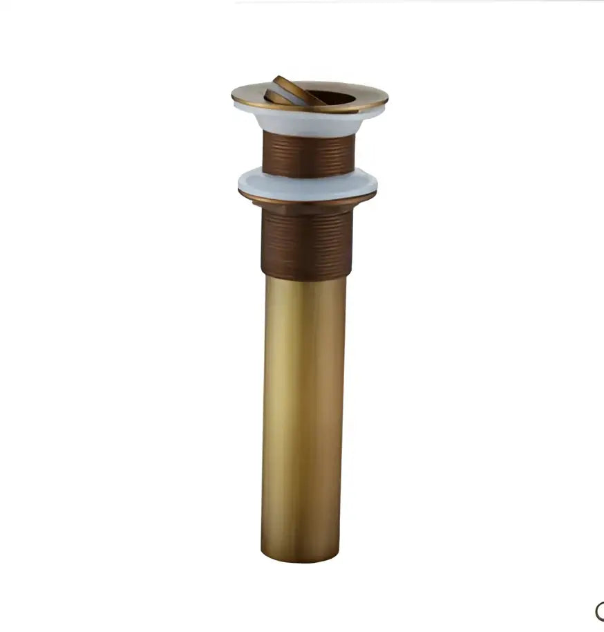Antique bronze and white ceramic basin sink drain bathroom hardware