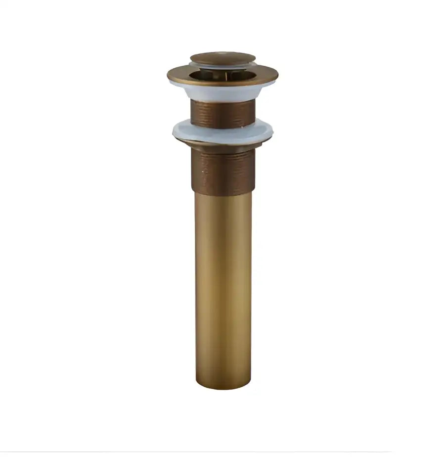 Antique bronze and white ceramic basin sink drain bathroom hardware