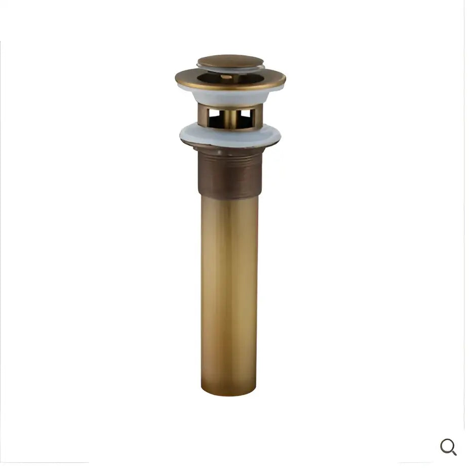 Antique bronze and white ceramic basin sink drain bathroom hardware