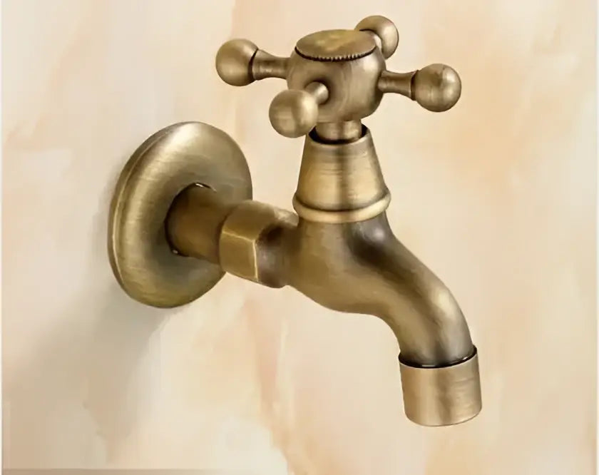 Antique brass dragon outdoor washing machine faucet garden tap