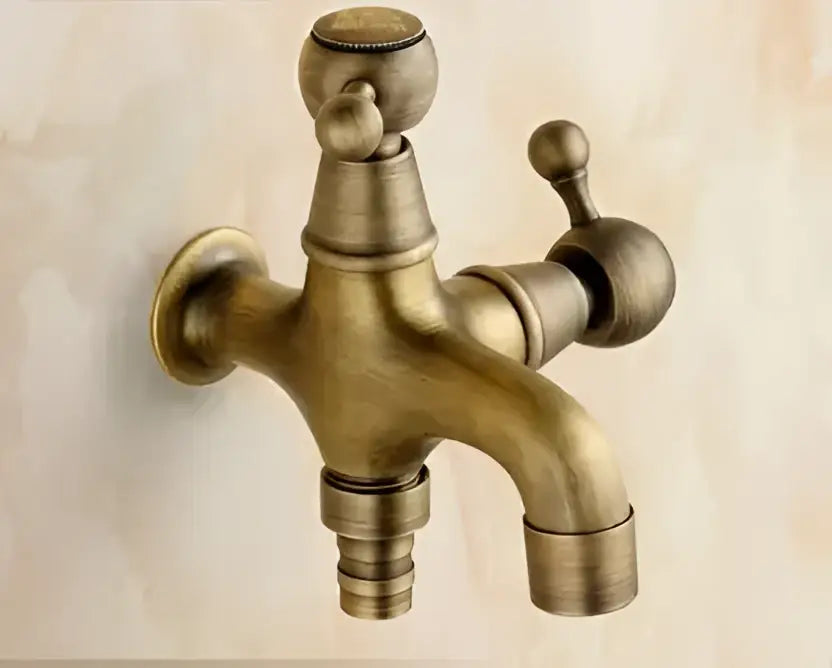 Antique brass dragon outdoor washing machine faucet garden tap