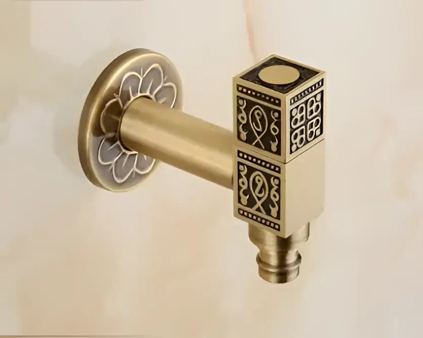 Antique brass dragon outdoor washing machine faucet garden tap