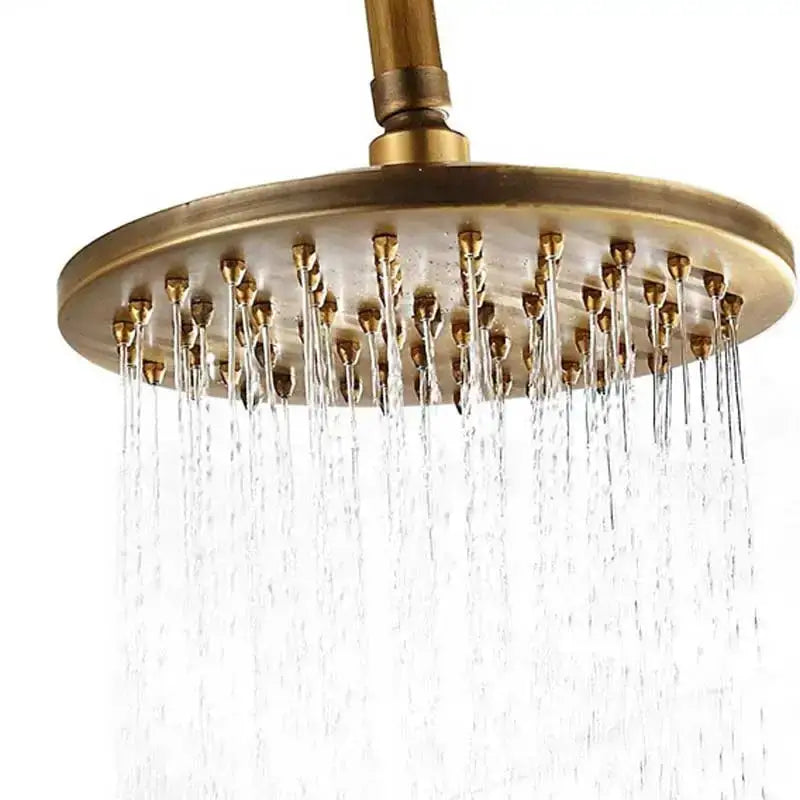 Antique brass shower set with handheld sprayer – bathroom kit