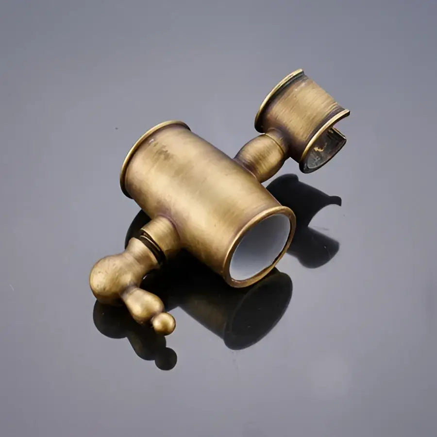 Antique brass shower set with handheld sprayer – bathroom kit