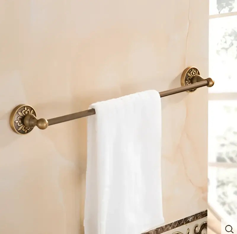 Antique bronze floral bathroom accessories set – bathroom hardware