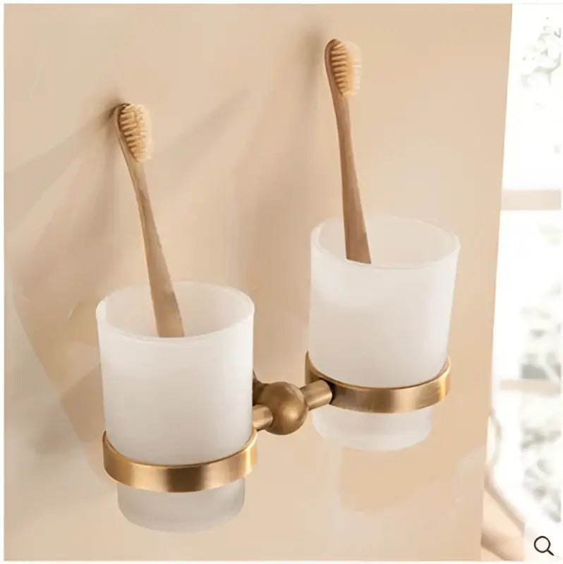 Antique bronze floral bathroom accessories set – bathroom hardware