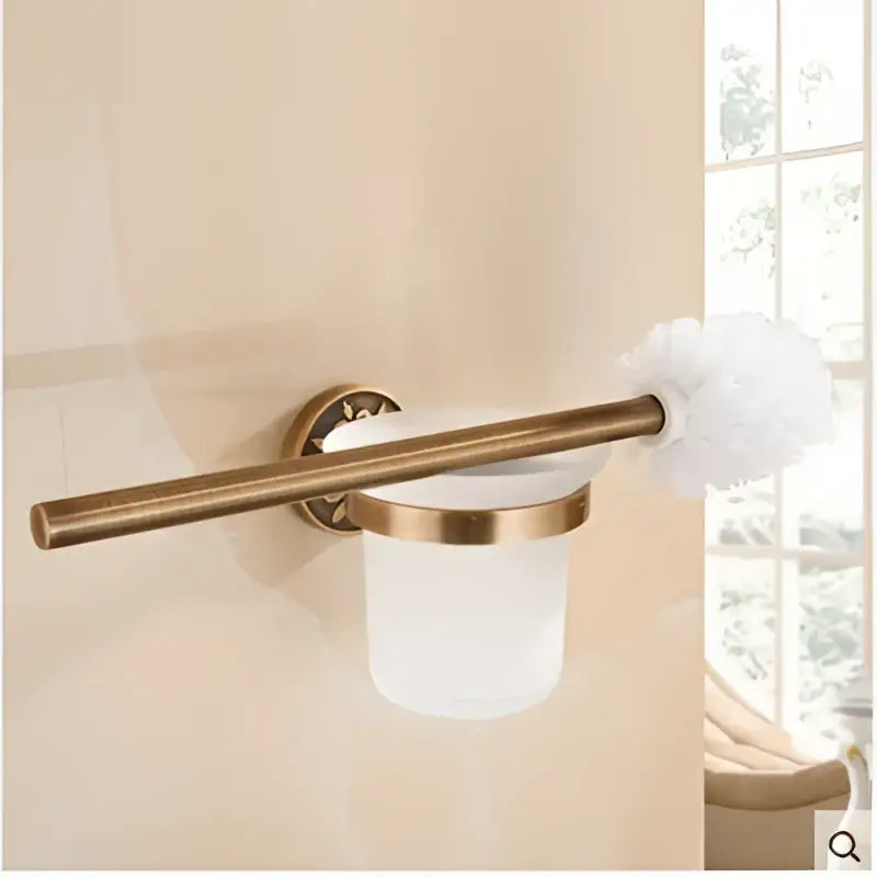 Antique bronze floral bathroom accessories set – bathroom hardware