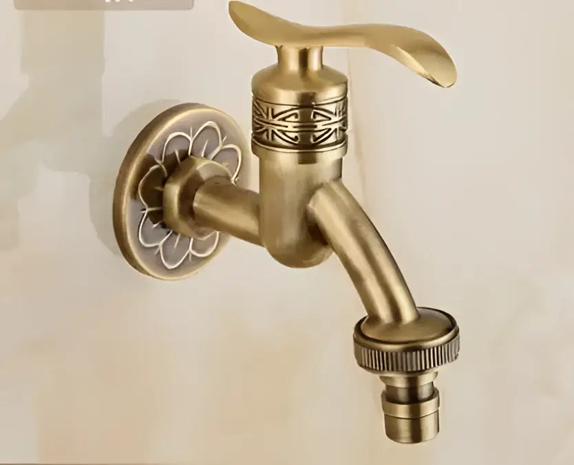 Antique dragon brass garden bibcocks tap garden washing faucet
