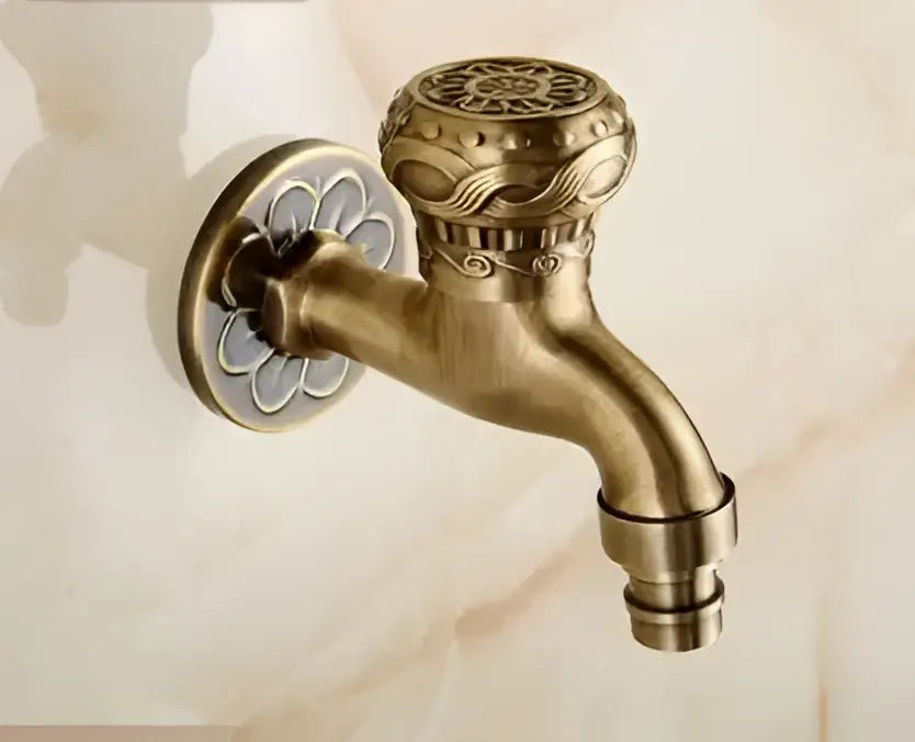 Antique dragon brass garden bibcocks tap garden washing faucet