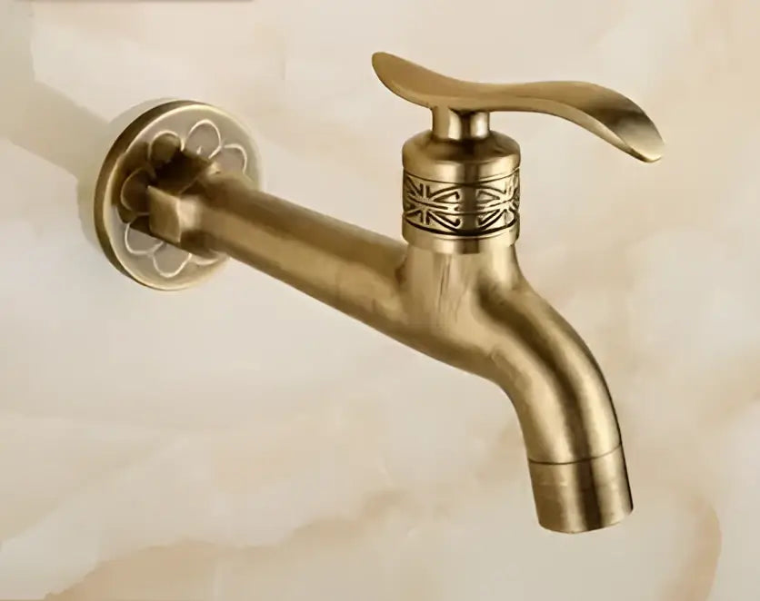 Antique dragon brass garden bibcocks tap garden washing faucet