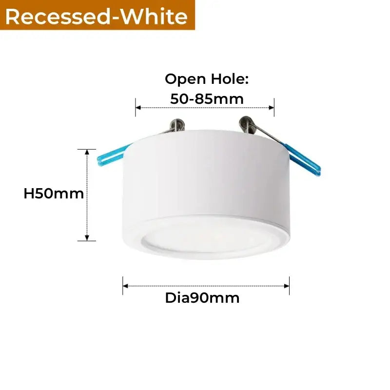 Antique gold led ceiling downlights living room retro brass lighting