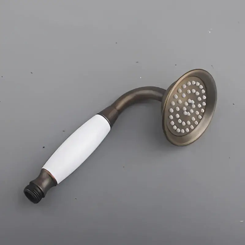 Antique brass handheld shower head holder – bathroom bidet stand