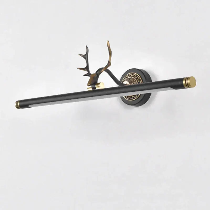 Antler gold led mirror light sconce bedroom wall fixture