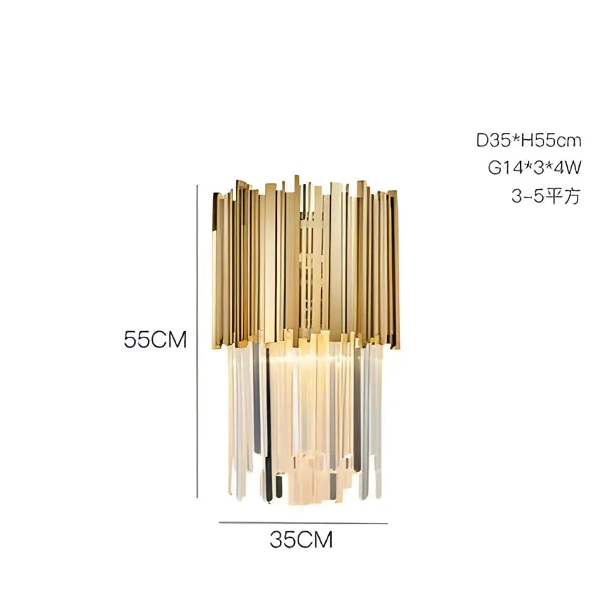 Art deco crystal led chandelier gold & silver dining room lighting