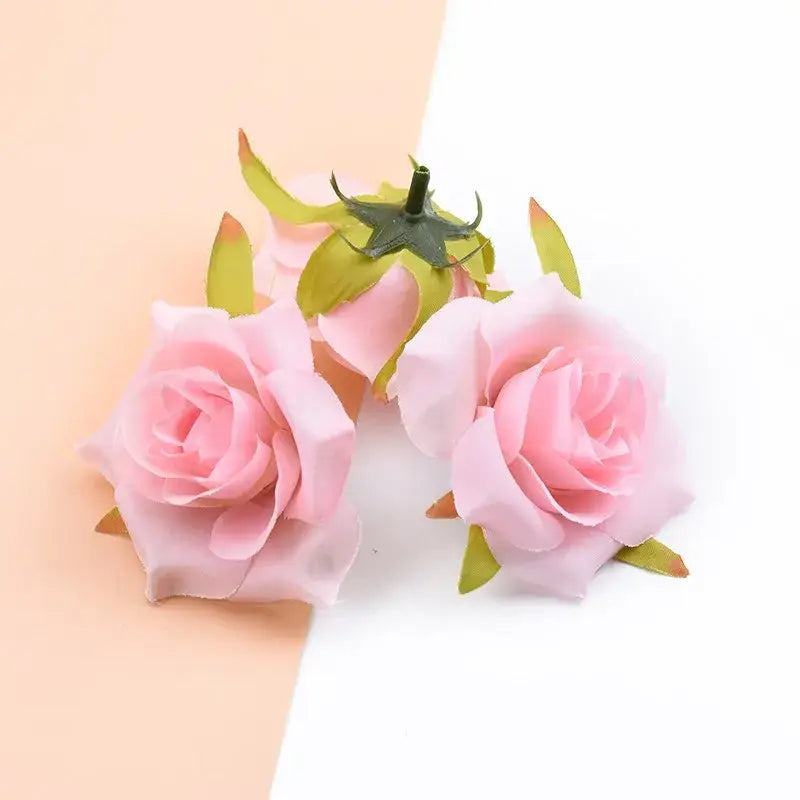Assorted pastel and vibrant artificial silk roses – wedding decor