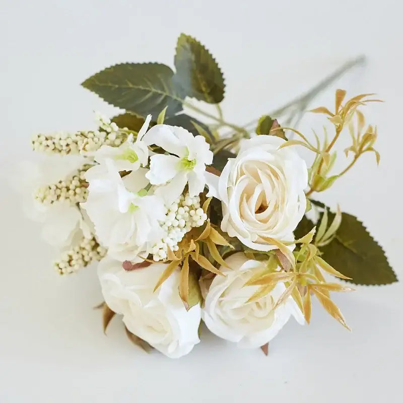 Artificial western rose wedding decor pink & mauve bouquet bedroom