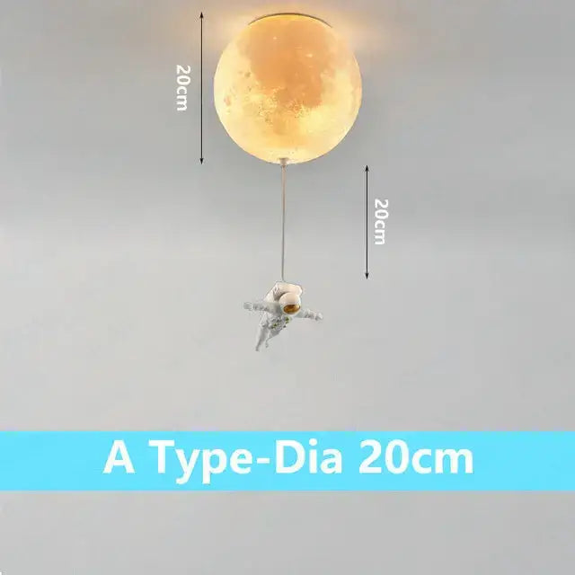 Astronaut bubble chandelier moonlight pendant light for bedroom