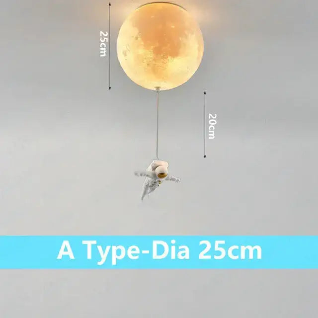Astronaut bubble chandelier moonlight pendant light for bedroom