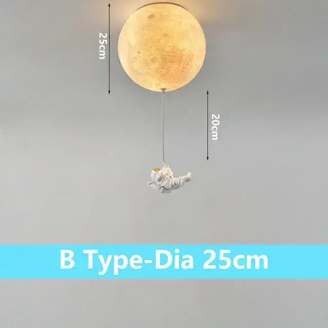 Astronaut bubble chandelier moonlight pendant light for bedroom