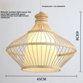 Decorbites bamboo ceiling chandelier woven pendant light for garden