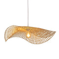 Decorbites bamboo chandelier fan design woven kitchen pendant light