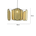 Decorbites bamboo core rattan chandelier kitchen pendant light