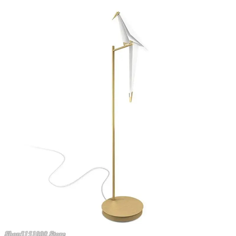Decorbites bird origami floor lamp gold living room standing light