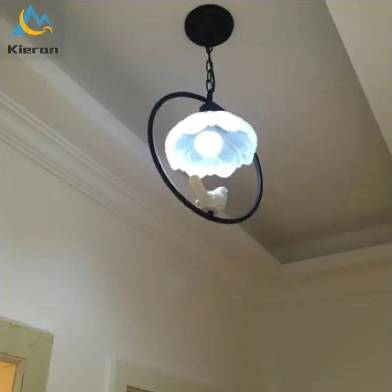 Decorbites birdcage led chandelier black and white bedroom light