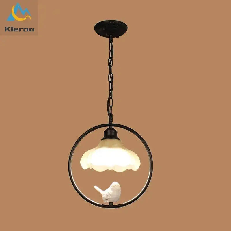 Decorbites birdcage led chandelier black and white bedroom light