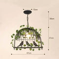 Decorbites birdcage led chandelier black and white bedroom light