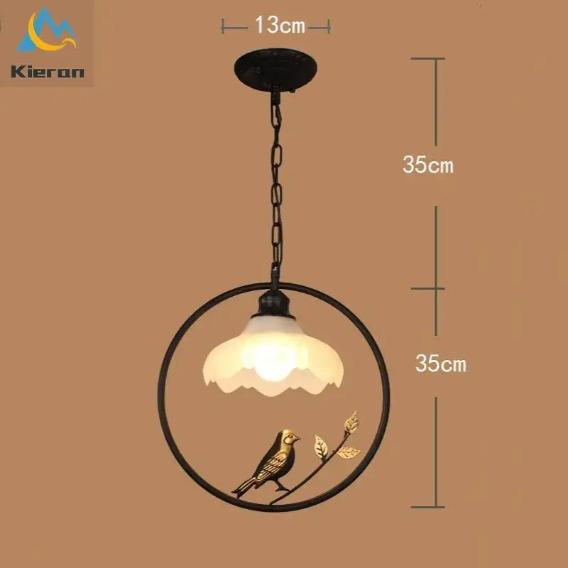 Decorbites birdcage led chandelier black and white bedroom light