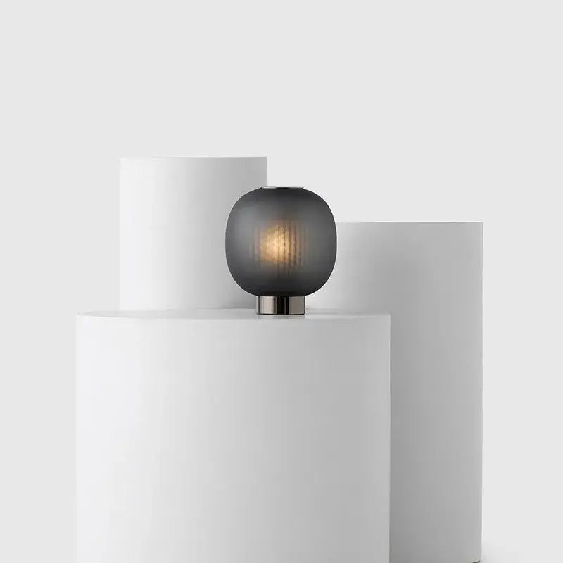 Decorbites black glass ball table light for bedroom living room