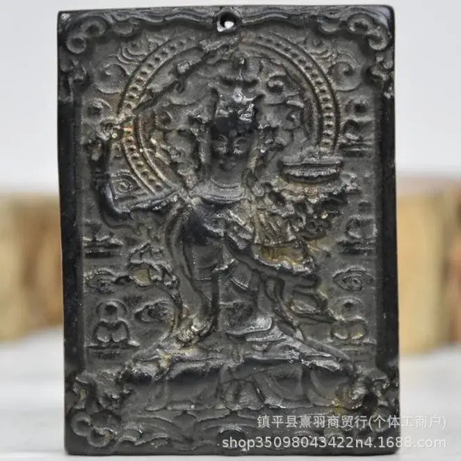 Archaize black iron meteorite sun god statue living room decor