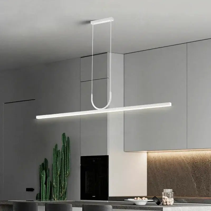 Minimalist black led ceiling pendant light for dining room kitchen